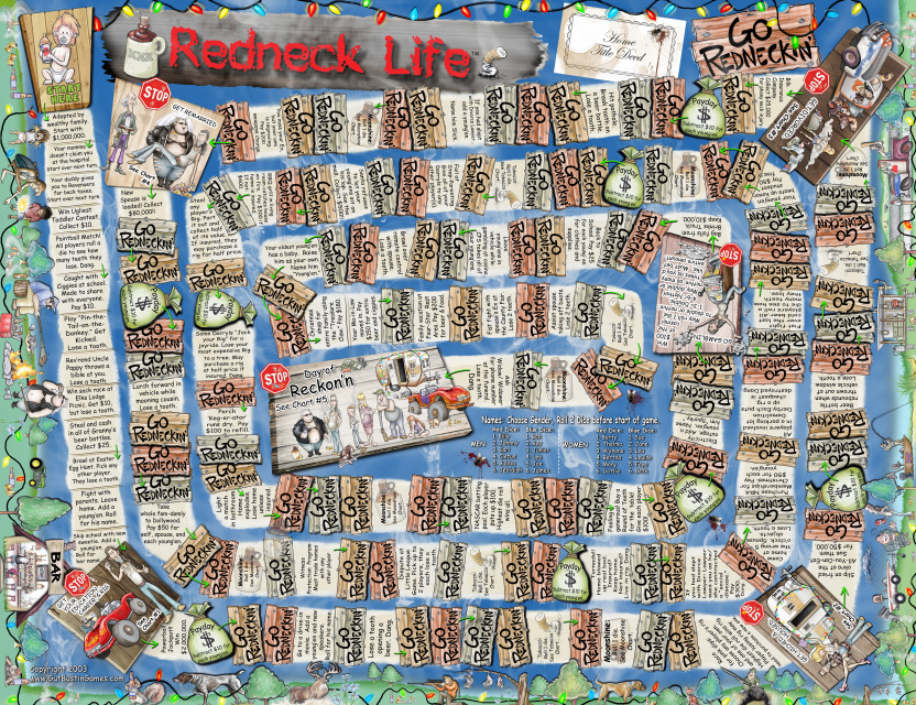 Redneck Life Redesigned Game Board